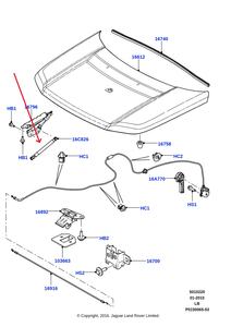 フードストラットダンパーバルブカバーフード用ガススプリングLR001773ランドローバーゴッドウォーカー<span class=keywords><strong>2</strong></span>スペアパーツ - Product Image 6
