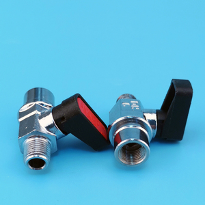 วาล์วบอลเกลียวตัวผู้ต่อกับตัวเมียแบบกันรั่ว FKM รุ่น 6315V G1/8-G1-8 สำหรับเชื่อมต่อท่อหมึกเครื่องพิมพ์ - Product Image 3