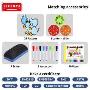 Zhorya multifunzionale 3 in 1 cavalletto artistico per bambini tavolo da disegno per proiezione tavolo da disegno e sedia per bambini - Product Image 5