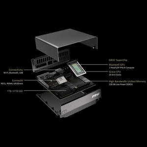 Nuevo Superordenador EdgeXpert AI para Uso Empresarial, 128 GB de RAM, 1 TB SSD, Garantía de 3 Años, Sistema Operativo Linux, Procesador Arm de 18 Núcleos, Pantalla de 19 Pulgadas - Product Image 6