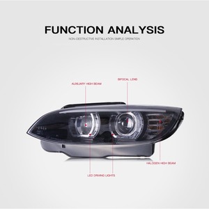 Phares LED HID pour BMW Série 3 M3 E92 <span class=keywords><strong>E93</strong></span> 2006-2012, 330i 335i, DRL, <span class=keywords><strong>Angel</strong></span> Eye modifiés, Bi-Beam, Nouveau H4 - Product Image 5