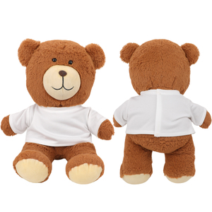 MSYO 30cm Teddybär-Puppenkleidung im Maßstab 1:6, Plüschkleidung, Unisex, mit individuellem Logo, Weihnachtsgeschenk, DIY-Puppenzubehör - Product Image 1