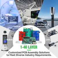 Fabricante de Placas PCBA Multicapa, Ensamblaje de PCB de 1 a 40 Capas, Servicio Llave en Mano OEM, Pruebas de Rayos X AOI, Placa FR4