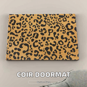 High Coconut Shell Night <b>Light</b> Blank Coir Mat for Prayer Picnic Car Custom Loop Doormats High Coconut Shell Removing Mat for - Product Image 3