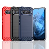 Coque de téléphone en fibre de carbone souple en TPU mat et silicone pour Google Pixel 2 3A 4 4A 5G 5 XL, coque arrière pour Pixel 6A 7 7A 8 Pro 9 Pro XL