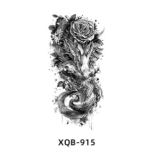 Nuevos Diseños 2025, Tatuajes Temporales de Papel con Diseños de Animales, Resistentes al Agua, para Aplicar en Todo el <span class=keywords><strong>Brazo</strong></span> o <span class=keywords><strong>Medio</strong></span> <span class=keywords><strong>Brazo</strong></span>, para Hombres y Mujeres - Product Image 6
