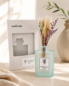 Customized Luxury Eco-friendly Glass <b>Reed</b> <b>Diffuser</b> Set Alcohol Free BPA Free Rattan Aroma Dried Flowers 200ml - Product Image 3
