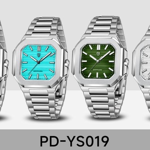Montre Pagani Design YS019, nouveau mouvement japonais, acier inoxydable, cadran carré, verre saphir, montre à quartz de luxe pour homme - Product Image 2