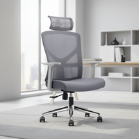 Chaises de bureau réglables avec support lombaire, dossier solide et coussin d'assise en nylon pour le bureau à domicile