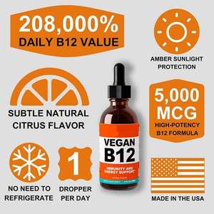 Top vente Oral Liquid Supplément de vitamine B12 Soutien de l'énergie Méthylcobalamine Vitamine B12 Liquide - Product Image 6