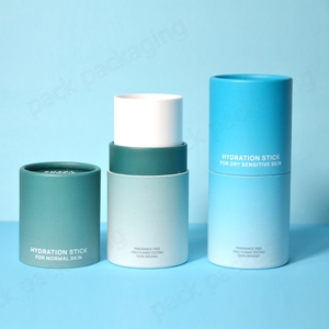 Luxury Custom Biodegradable Deodorant Lipstick Paper Tube Packaging Container Twist Up Paper Tube