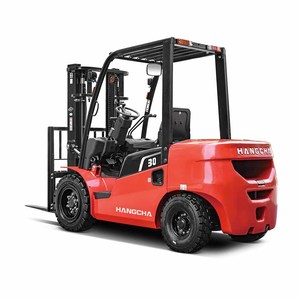Montacargas HANGCHA CPCD30 de 3 Toneladas con Certificación CE, Hidráulico, Diésel, para Logística en Puertos y Almacenes, con Pinza para Rollos de Papel y Mástil de Dos Etapas - Product Image 1