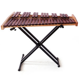 Fábrica al por mayor Instrumentos Percusión 37 Notas Glockenspiel Marimba 37 Teclas Xilófono de madera con soporte de altura ajustable - Product Image 2