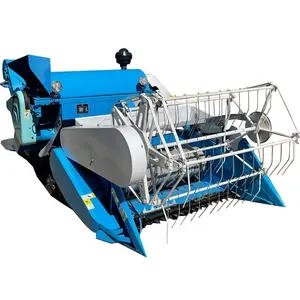 Wheat harvesters for narrow terrain Small tracked hand propelled rice harvesters