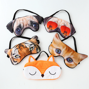 Fábrica Venta caliente de dibujos animados lindo animal zorro Tigre gato perro 3d desechable cara modular máscara de <span class=keywords><strong>dormir</strong></span> - Product Image 3