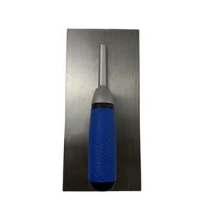 Truelle de plâtrage d'angle industrielle à double couleur avec manche en plastique, lame en acier au carbone de 12 po, poignée ergonomique, caractéristique carrée, outils de maçonnerie - Product Image 1