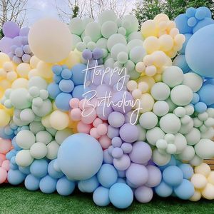 5/10/12/18/36 Inch Eco-Friendly Retro Latex Balloons Green/Blush/Pink/Caramel Colors for Wedding Bridal Shower Baby Birthday - Product Image 5