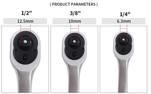 ประแจวงล้ออุตสาหกรรม <span class=keywords><strong>MAXSUN</strong></span> AJ02054 ขนาด 1/4 นิ้ว 3/8 นิ้ว 1/2 นิ้ว ผลิตจากเหล็กกล้าคาร์บอน แรงบิด 600 ปอนด์-ฟุต ระบบไฮดรอลิก ปลดเร็ว - Product Image 2