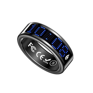 Anillo Inteligente con Pantalla LED Táctil, Resistente al Agua IP68, Monitor de Frecuencia Cardíaca, Oxígeno en Sangre, Sueño, Rastreador Multideportivo, Anillo de Salud - Product Image 1