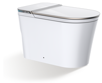 WC intelligent avec siège chauffant et télécommande à double chasse d'eau, à poser au sol, garantie 5 ans