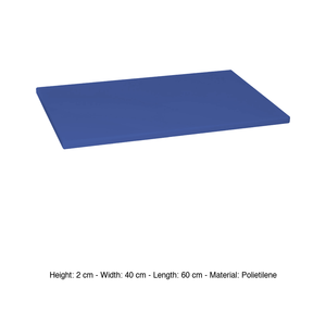 Planche à découper en polyéthylène bleu 60 × 40 × 2 h cm - Product Image 3