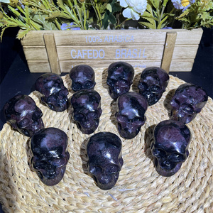 Calaveras de <span class=keywords><strong>granate</strong></span> <span class=keywords><strong>pulido</strong></span> de alta calidad, artesanías de cristal talladas a mano, calaveras de 2 pulgadas de <span class=keywords><strong>granate</strong></span> para decoración del hogar - Product Image 2