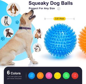 Palline Giocattolo per <span class=keywords><strong>Cani</strong></span> da 3,5 Pollici, Senza BPA, Non Tossiche, Leggere e Resistenti, per <span class=keywords><strong>Cani</strong></span> <span class=keywords><strong>di</strong></span> <span class=keywords><strong>Taglia</strong></span> Media/Grande/Piccola, Giocattolo Interattivo per <span class=keywords><strong>Cani</strong></span> - Product Image 2