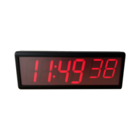 Relojes IP PoE de doble cara para Hospital, 4 "X 6 dígitos, reinicio automático de DST