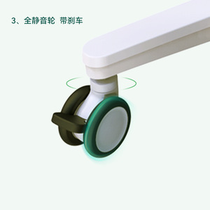 รถเข็นแพทย์ Promax รุ่น MB103D ทำจากอลูมิเนียมอัลลอย ปรับระดับความสูงได้ เฟอร์นิเจอร์โรงพยาบาล พร้อมล้อเลื่อน 4 ล้อ ดีไซน์ทันสมัย - Product Image 2