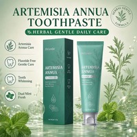 Dentifrice OEM Marque Privée à l'Artemisia Annua Sans Fluorure, Extrait Végétal, Soin Doux des Gencives, Haleine Fraîche, Soin Bucco-dentaire Quotidien