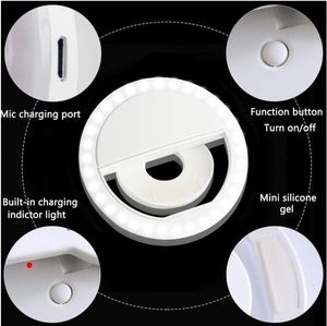 Professional <b>Make</b>-<b>up</b> LED Ring <b>Light</b> Newest Clip-On Smartphone Selfie Highlight for Girls Mobile Phone Accessories - Product Image 5