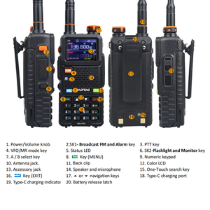 Walkie Talkie BAOFENG UV-5RH Pro GPS <span class=keywords><strong>Radio</strong></span> APRS Versione Aggiornata UV-5RH 10W Alta Potenza 999 Canali Frequenza Multibanda Caricatore USB-C - Product Image 6