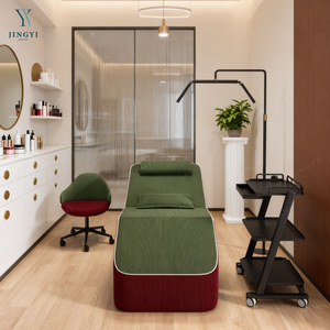 سرير تجميل منحني من JingYi لصالونات التجميل، طاولة تدليك قابلة للإمالة، سرير تمديد الرموش، أريكة تدليك للوجه والجمال - Product Image 5