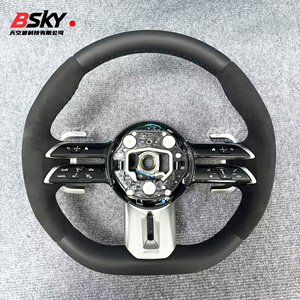 เหมาะสำหรับ Mercedes Benz W204 W176 W212 W211 W205 W213 W210 CLA <span class=keywords><strong>W124</strong></span> W221 W177หนังนิ่มหนังนิ่มพวงมาลัยแมลงปอหนัง - Product Image 1