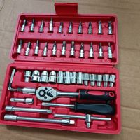 Juego de 46 Piezas de Destornilladores Manuales con Puntas de Acero al Carbono, Juego de Herramientas Mecánicas Personalizables OEM en Caja