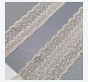 Women Lingerie Underwear Lace Fabric 2.5cm 4cm Stretch Mesh Flower Openwork elegant spandex yar Lace Trim