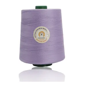 Eco-Friendly 28s/2 45s/2 Tex 40 Cotton Wrapped Polyester Corespun Industrial Machine Sewing Thread