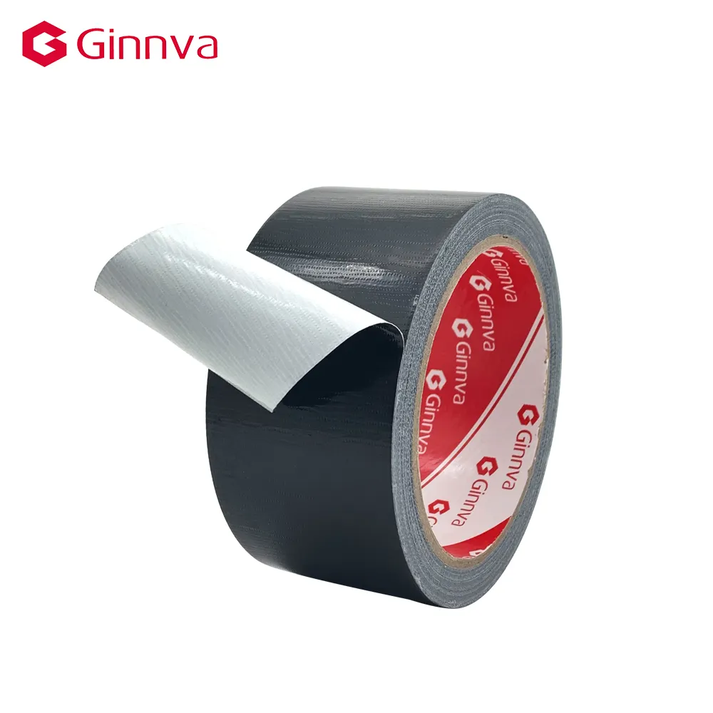 Ginnva black duct tape cloth tape China supplier hot melt based