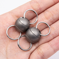 TGZUO Conector de Llaves Pequeño de Titanio de Alta Resistencia, Llavero Giratorio de Titanio para Hombres y Mujeres, Herramienta Manual EDC Duradera