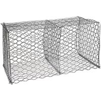 Panier gabion en treillis soudé hexagonal galvanisé à chaud et recouvert de PVC, robuste, pour la protection des berges fluviales