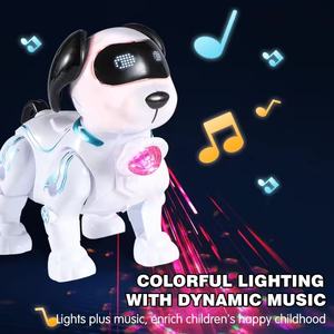 Anjing Robot Listrik EPT dengan Lampu LED, Musik & Tali Tarik Elastis, Mainan Hewan Peliharaan Interaktif untuk Anak-Anak - Product Image 4