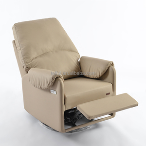 Sillón Reclinable Individual Moderno con Elevación Eléctrica, Tapicería de PU, Silla Mecedora Extensible para Guardería - Product Image 2