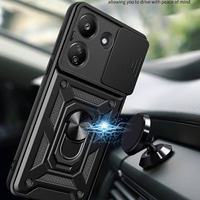 Funda trasera neutra de armadura Simple con todo incluido para Redmi 13C 4G, funda protectora para teléfono móvil, Protector de cámara integrado Push