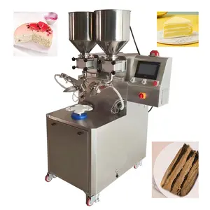 Automatische Brood Crème Coating Die Decorating Machine Voor Crêpe Broodjes Hoge Nauwkeurigheid Cake Crème Smeren Daubing Machine