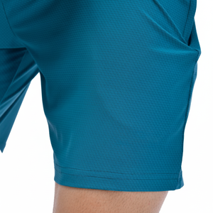 Shorts de sport décontractés personnalisés pour hommes, séchage rapide, respirants, en coton, pour la plage et la gym, avec ligne de compression 2-en-1, style maillot de bain - Product Image 1