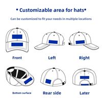 Gorras de Béisbol Ajustables de 7 Paneles con Bandera de EE. UU. y Pedrería para Hombre y Mujer, Estilo Hip Hop, DYYXC