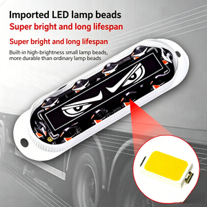 Luz Lateral LED Súper Brillante con Cable para Camiones y Remolques, Luz de Advertencia de Tráfico para Montacargas - Product Image 6