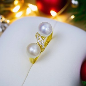 10640 Accesorios de Perlas DIY, Anillo de Plata S925 con Soporte Vacío para Perlas Redondas de 8-10 mm, Hermosos Accesorios de Joyería - Product Image 3