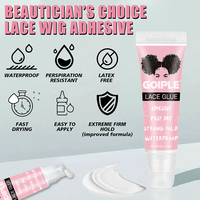 La nouvelle liste colle dentelle personnalisée colle séchage rapide forte tenue étanche avant dentelle colle 15ml tuyau perruque dentelle colle extension de cheveux