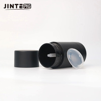 Tube de déodorant vide en plastique PP recyclable noir mat, 30ml 50ml 75ml 90ml, avec mécanisme rotatif